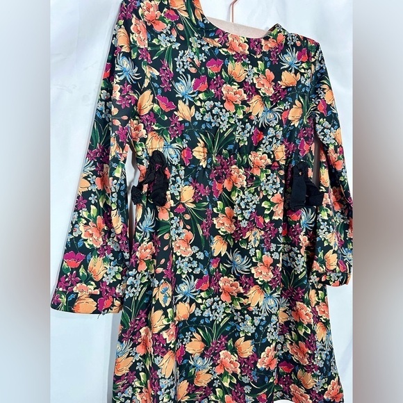 Zara girls soft collection floral long sleeve dress size 10 - Picture 2 of 7